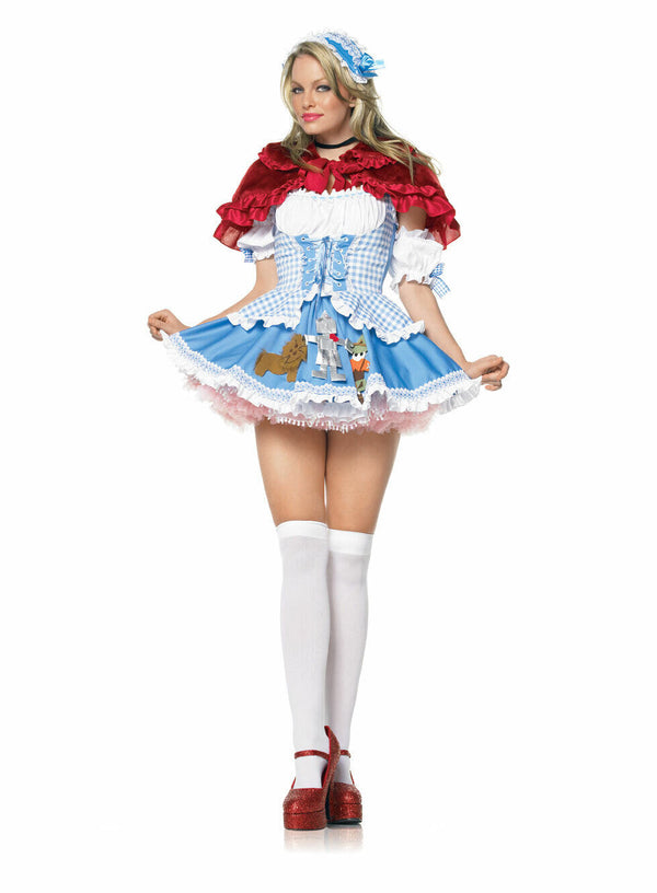 Plush Ruffle Trimmed  Caplelet Capelet Dorothy
